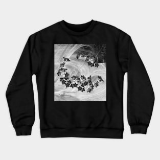 Midnight flowers blowing in the wind Crewneck Sweatshirt